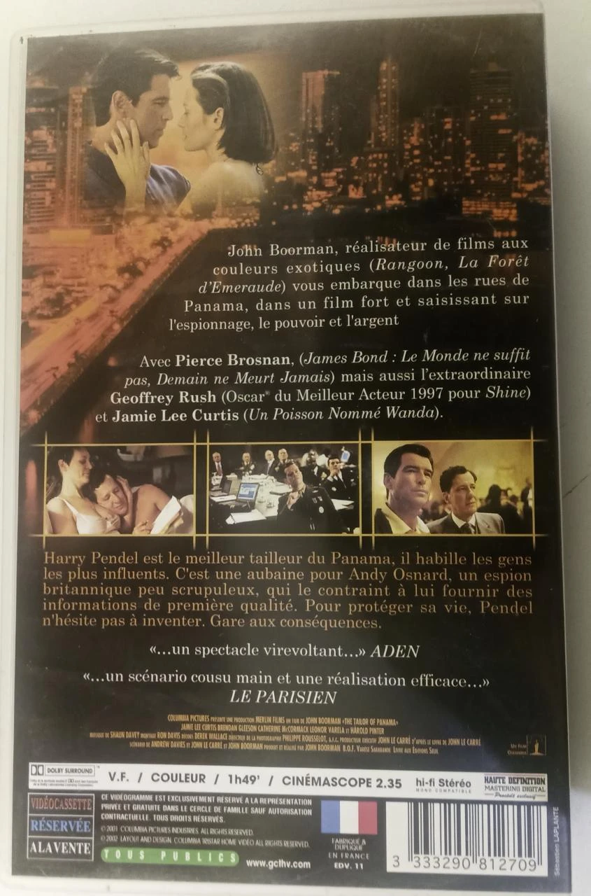 O Alfaiate do Panamá VHS – photo 4